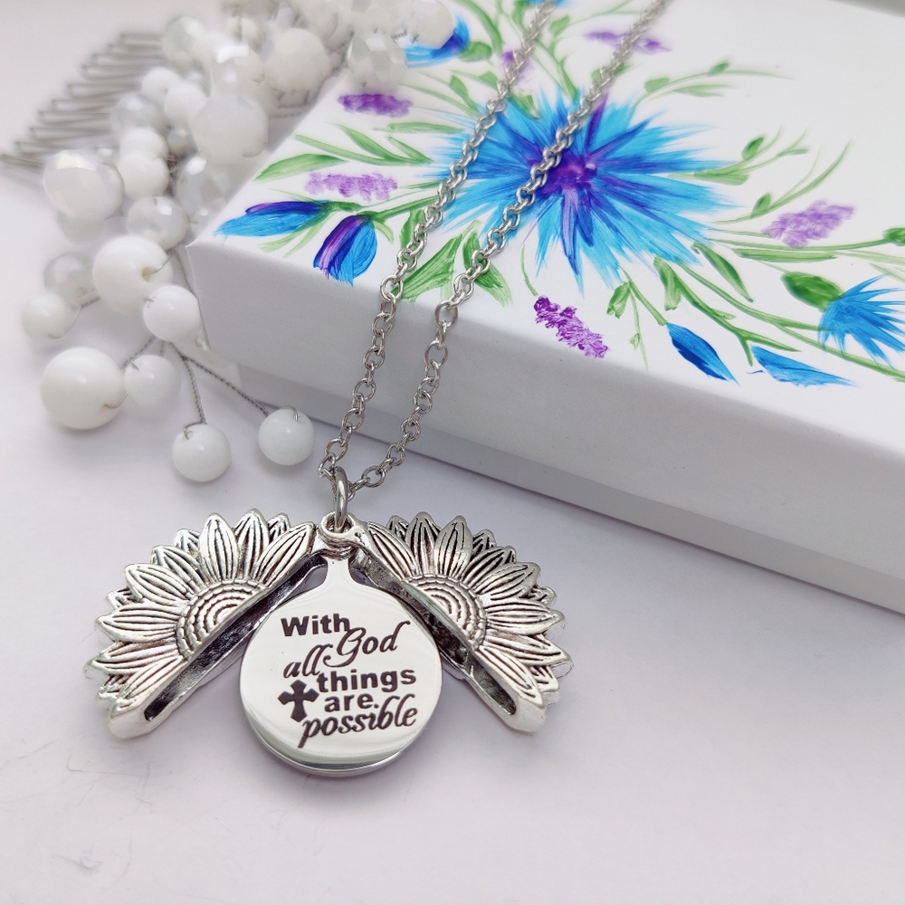 Necklace with secret message